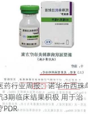 医药行业周报：诺华布西珠单抗3期临床结果积极 用于治疗PDR