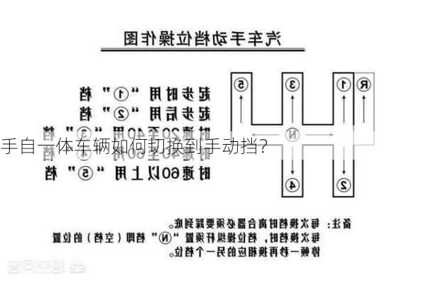 手自一体车辆如何切换到手动挡？