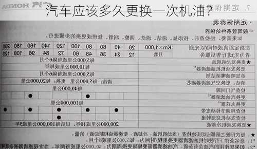 汽车应该多久更换一次机油？