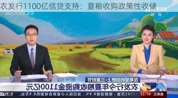 农发行1100亿信贷支持：夏粮收购政策性收储