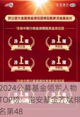 2024公募基金领军人物TOP榜：诺安基金齐斌排名第48