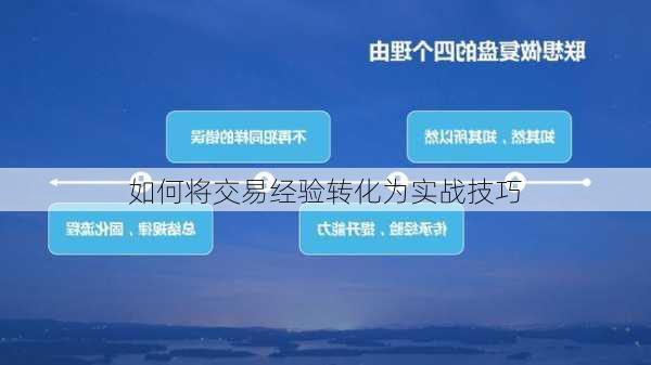 如何将交易经验转化为实战技巧