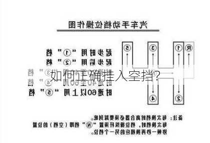 如何正确挂入空挡？