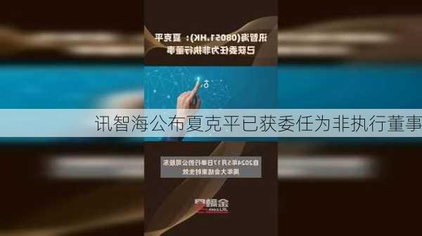 讯智海公布夏克平已获委任为非执行董事