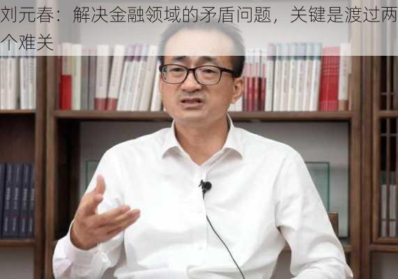 刘元春：解决金融领域的矛盾问题，关键是渡过两个难关