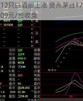 12只白酒股上涨 贵州茅台1709元/股收盘