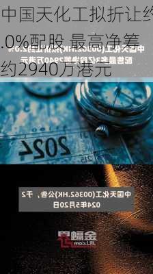 中国天化工拟折让约2.0%配股 最高净筹约2940万港元