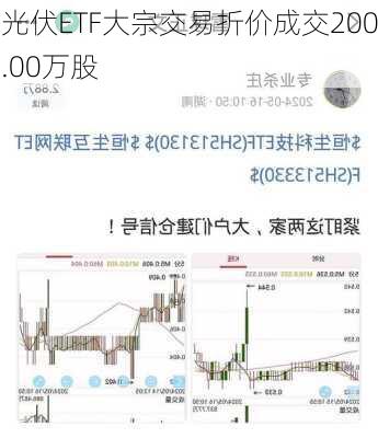 光伏ETF大宗交易折价成交200.00万股