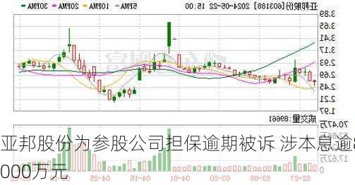 亚邦股份为参股公司担保逾期被诉 涉本息逾8000万元