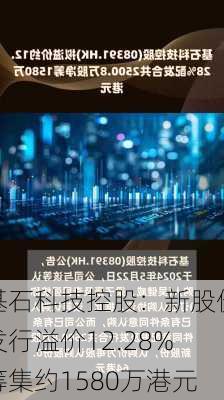 基石科技控股：新股份发行溢价12.28%筹集约1580万港元