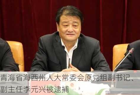 青海省海西州人大常委会原党组副书记、副主任李元兴被逮捕