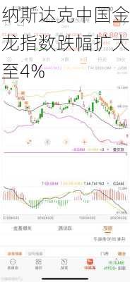 纳斯达克中国金龙指数跌幅扩大至4%