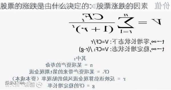 股票的涨跌是由什么决定的：股票涨跌的因素