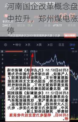 河南国企改革概念盘中拉升，郑州煤电涨停