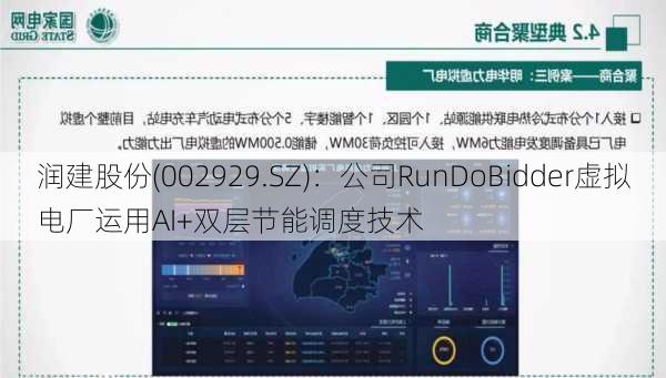 润建股份(002929.SZ)：公司RunDoBidder虚拟电厂运用AI+双层节能调度技术