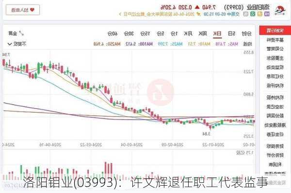 洛阳钼业(03993)：许文辉退任职工代表监事