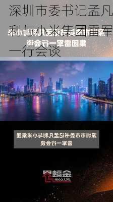 深圳市委书记孟凡利与小米集团雷军一行会谈