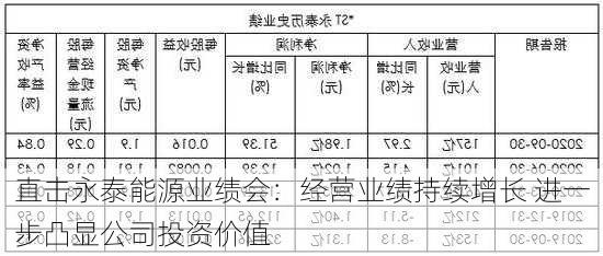 直击永泰能源业绩会：经营业绩持续增长 进一步凸显公司投资价值