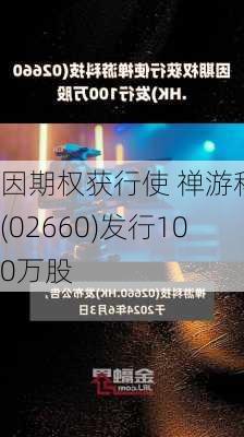 因期权获行使 禅游科技(02660)发行100万股