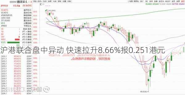 沪港联合盘中异动 快速拉升8.66%报0.251港元