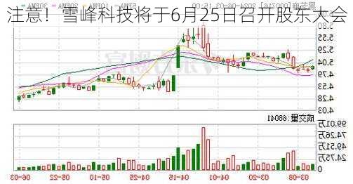 注意！雪峰科技将于6月25日召开股东大会