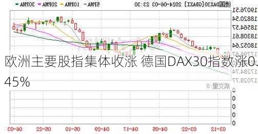 欧洲主要股指集体收涨 德国DAX30指数涨0.45%