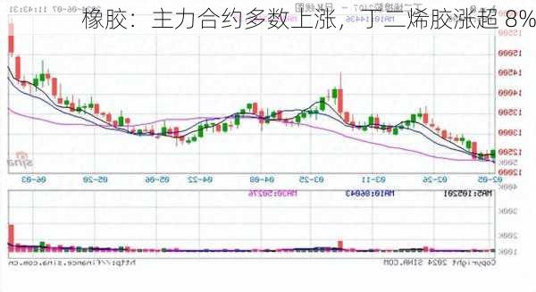 橡胶：主力合约多数上涨，丁二烯胶涨超 8%