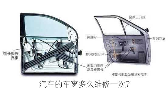 汽车的车窗多久维修一次？