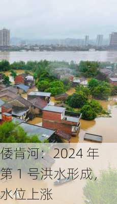 倭肯河：2024 年第 1 号洪水形成，水位上涨