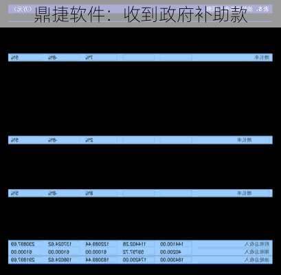 鼎捷软件：收到政府补助款