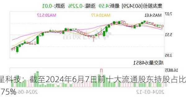 恒星科技：截至2024年6月7日前十大流通股东持股占比35.75%