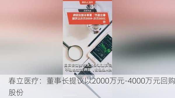 春立医疗：董事长提议以2000万元-4000万元回购股份