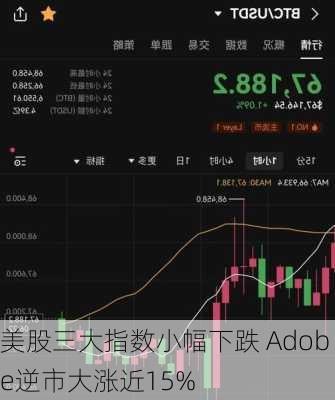 美股三大指数小幅下跌 Adobe逆市大涨近15%