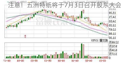 注意！五洲特纸将于7月3日召开股东大会