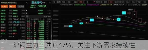 沪铜主力下跌 0.47%，关注下游需求持续性