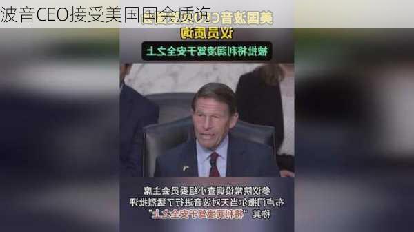 波音CEO接受美国国会质询