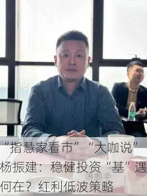 “指慧家看市”“大咖说”杨振建：稳健投资“基”遇何在？红利低波策略