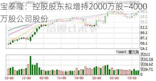 宝泰隆：控股股东拟增持2000万股—4000万股公司股份