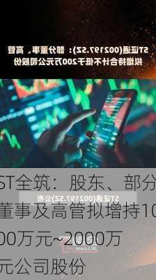 ST全筑：股东、部分董事及高管拟增持1000万元~2000万元公司股份