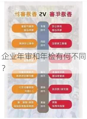 企业年审和年检有何不同？