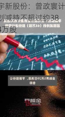 宇新股份：曾政寰计划减持不超过约384万股