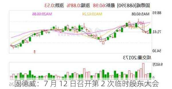 固德威：7 月 12 日召开第 2 次临时股东大会