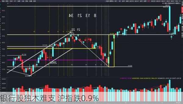 银行股独木难支 沪指跌0.9%