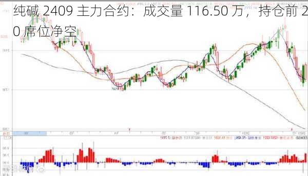 纯碱 2409 主力合约：成交量 116.50 万，持仓前 20 席位净空