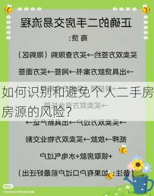 如何识别和避免个人二手房房源的风险？