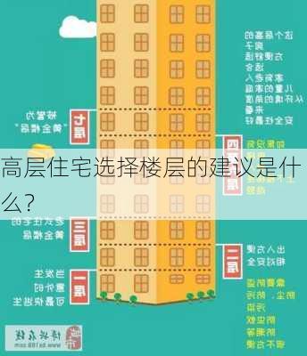 高层住宅选择楼层的建议是什么？