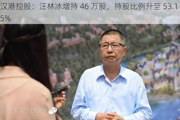 汉港控股：汪林冰增持 46 万股，持股比例升至 53.15%