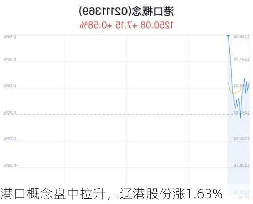 港口概念盘中拉升，辽港股份涨1.63%