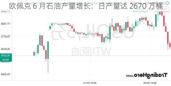 欧佩克 6 月石油产量增长：日产量达 2670 万桶