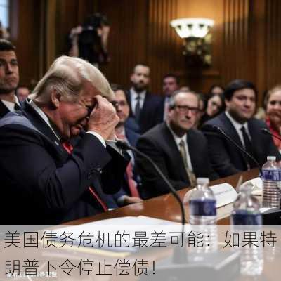 美国债务危机的最差可能：如果特朗普下令停止偿债！